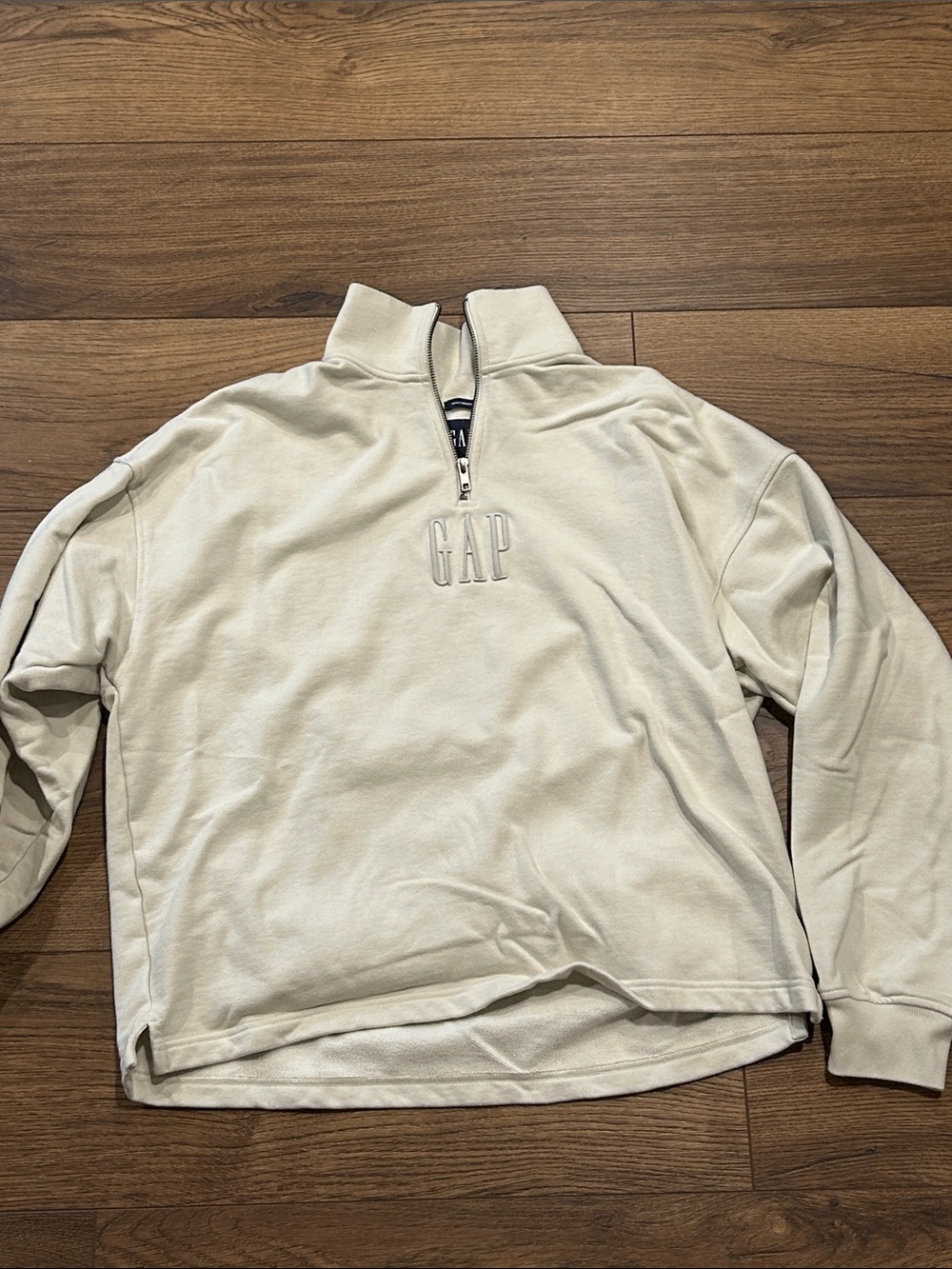 GAP Cream Half-Zip Pullover Sweater